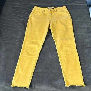 CHARLIE B Sunny Yellow Cropped Jeans